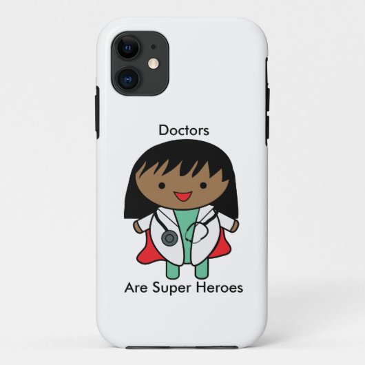 Doctor Afro-Amerikaanse Vrouw Hero Personaliseren Case-Mate iPhone Case (Achterkant)