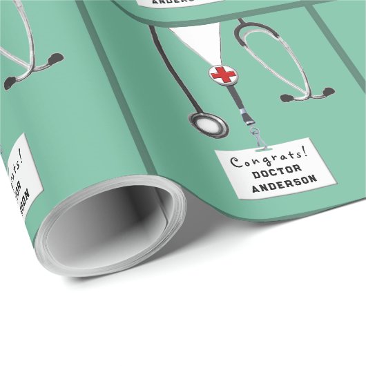 Doctor Afstuderen Cadeaupapier (Rol Hoek)