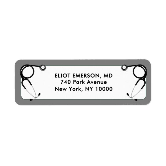 Doctor Afstuderen Etiket (Voorkant)