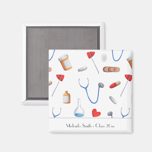 Doctor Afstuderen Favor Persoonlijk Magneet (Voorkant / Achterkant)