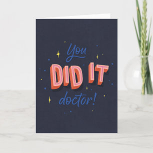 Doctor Afstuderen Gefeliciteerd Kaart