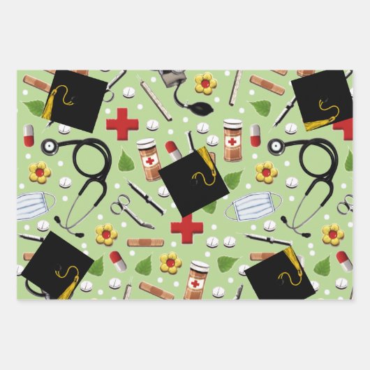 Doctor Afstuderen Gift Wrapping Paper Sheets (Voorkant 2)