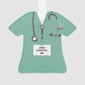 Doctor Afstuderen Keepomwille Cadeft Ornament (achterkant)