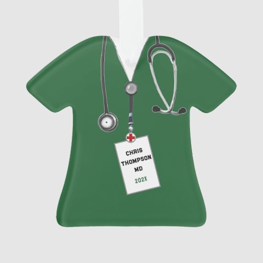 Doctor Afstuderen Keepomwille Cadeft Ornament (achterkant)