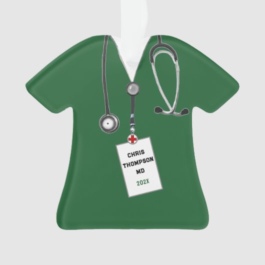 Doctor Afstuderen Keepomwille Cadeft Ornament (voorkant)