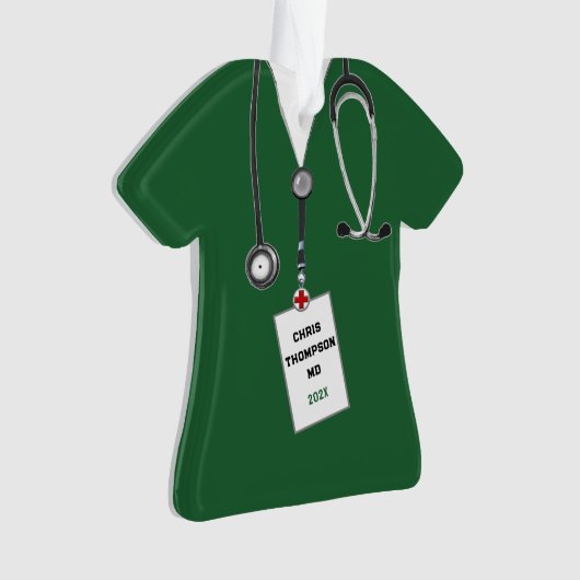 Doctor Afstuderen Keepomwille Cadeft Ornament (voorkant)