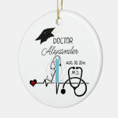Doctor Afstuderen Medische Student Afstudeerder Ke Keramisch Ornament (Links)