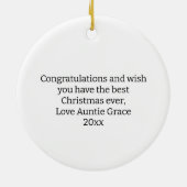 Doctor Afstuderen Medische Student Afstudeerder Ke Keramisch Ornament (Achterkant)