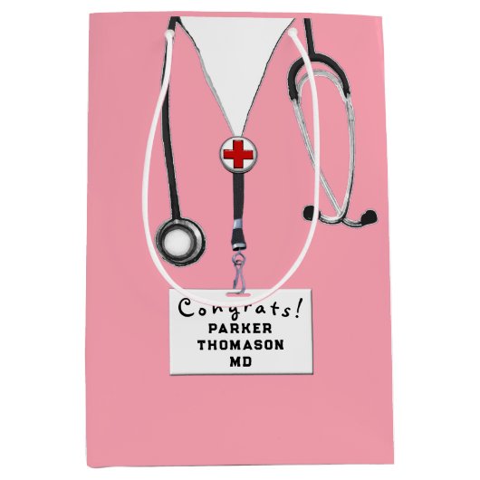 Doctor Afstuderen Medium Cadeauzakje (Voorkant)