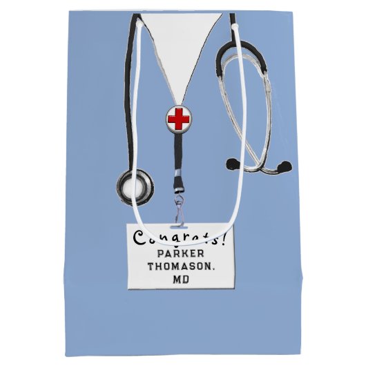 Doctor Afstuderen Medium Cadeauzakje (Achterkant)
