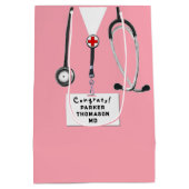 Doctor Afstuderen Medium Cadeauzakje (Achterkant)
