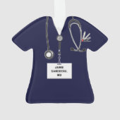 Doctor Afstuderen Novelty Gift Ornament (achterkant)