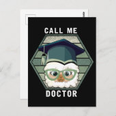 Doctor Afstuderen PHD Funny Llama Alpaca Briefkaart (Voorkant / Achterkant)