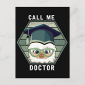 Doctor Afstuderen PHD Funny Llama Alpaca Briefkaart (Voorkant)