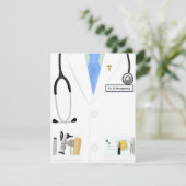 Doctor Afstuderen Uitnodiging tot vieren (Staand voorkant)