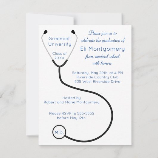 Doctor Afstuderen Uitnodiging tot vieren (Achterkant)