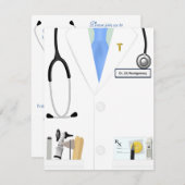 Doctor Afstuderen Uitnodiging tot vieren (Voorkant / Achterkant)