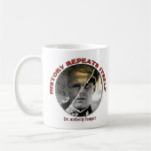 Doctor Anthony Fauci Mangele Mug Koffiemok (Links)
