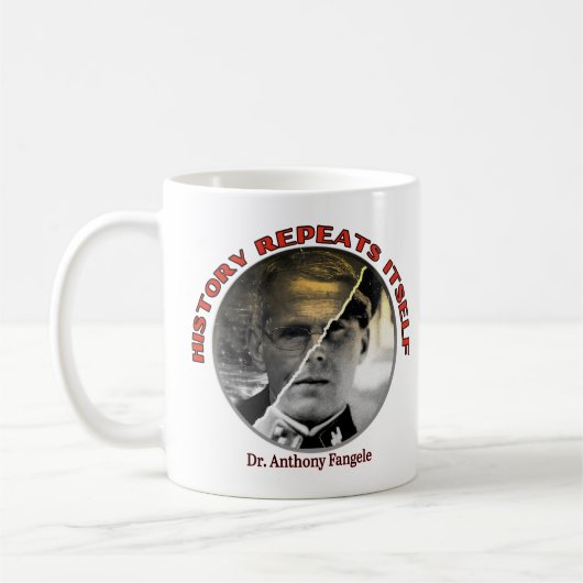 Doctor Anthony Fauci Mangele Mug Koffiemok (Links)
