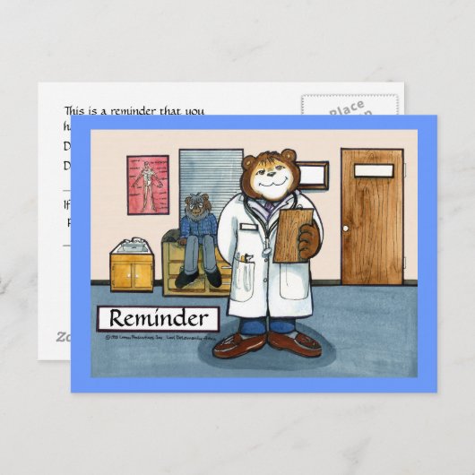 Doctor Appointherinnering Postkaart (Voorkant / Achterkant)