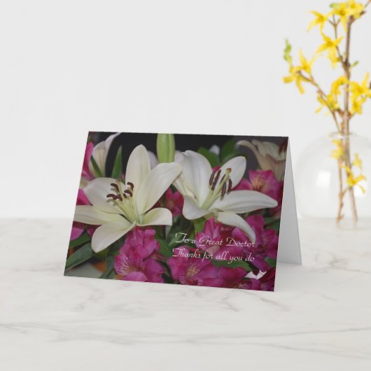 Doctor Appreciation Day Kaart (Gele Bloem)