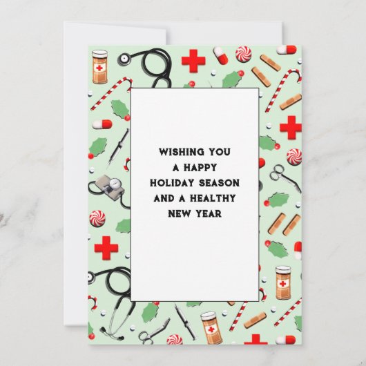 Doctor Appreciation Holiday Cards Bedankkaart (Achterkant)