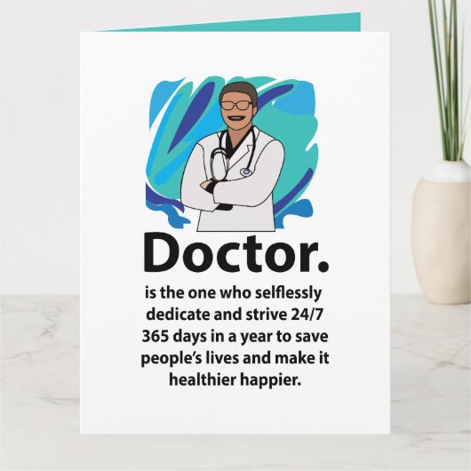 Doctor Appreciation Quote Kaart (Voorkant)