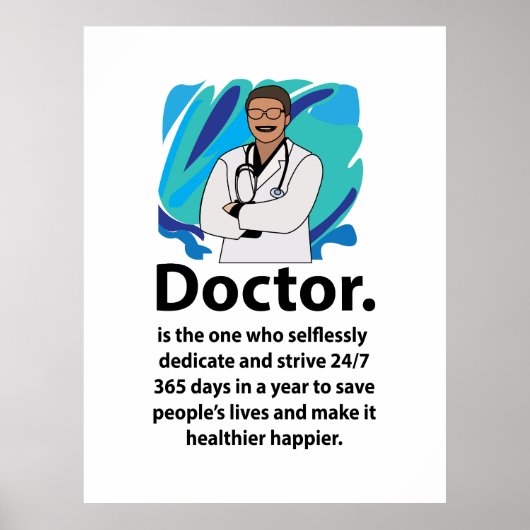 Doctor Appreciation Quote Poster (Voorkant)
