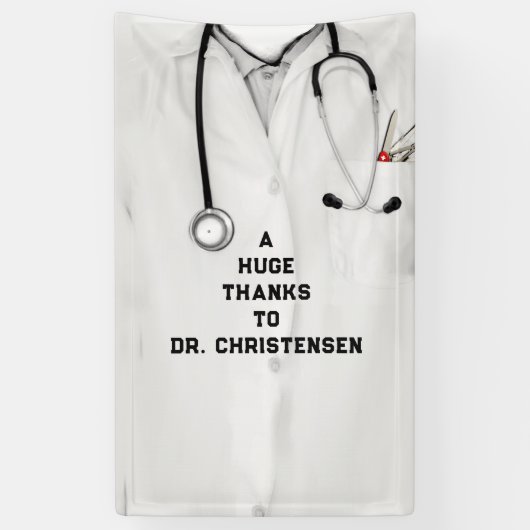 Doctor Appreciation Spandoek (Verticaal)