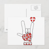 DOCTOR ASL SIGN IK HOOR VAN JE - HART - MEDISCH KR BRIEFKAART (Voorkant / Achterkant)