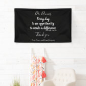Doctor Bedankt Banner Quote Black White Typografie (Insitu)