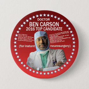 Doctor Ben Carson Ronde Button 7,6 Cm