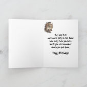 Doctor Birthday Fun met eekhoorn Kaart (Binnen)