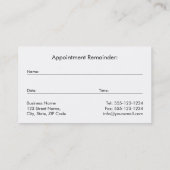 Doctor, Black Canvas Golden Lijst & Stethoscoop Afsprakenkaartje (Achterkant)