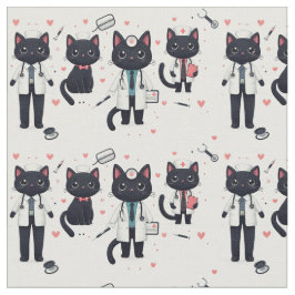Doctor Black Cat Stof