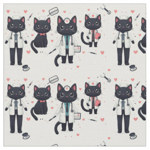 Doctor Black Cat Stof