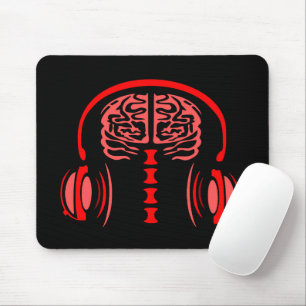 Doctor Brain-weefsel Luisteren naar muziek Muismat