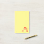 Doctor Brain-weefsel Luisteren naar muziek Post-it® Notes (Op bureau)