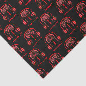 Doctor Brain-weefsel Luisteren naar muziek Tissuepapier (Detail)