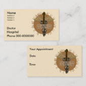 Doctor Caduceus Afsprakenkaartje (Voorkant / Achterkant)