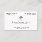 Doctor Caduceus Medical Professional Visitekaartje (Voorkant)