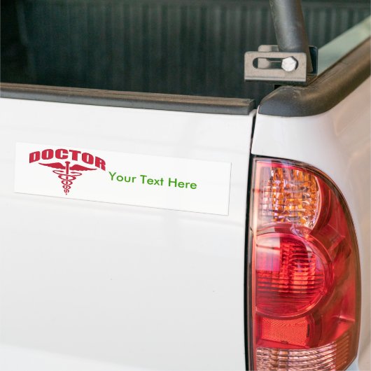 Doctor Caduceus Red Bumpersticker (Op Truck)
