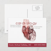 Doctor Cardiology Briefkaart (Voorkant / Achterkant)