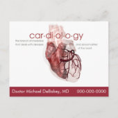 Doctor Cardiology Briefkaart (Voorkant)
