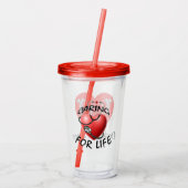 Doctor Caring for Life Acrylic Tumbler Acryl Drinkbeker (Achterkant)