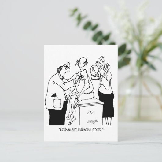 Doctor Cartoon 2062 Briefkaart (Staand voorkant)