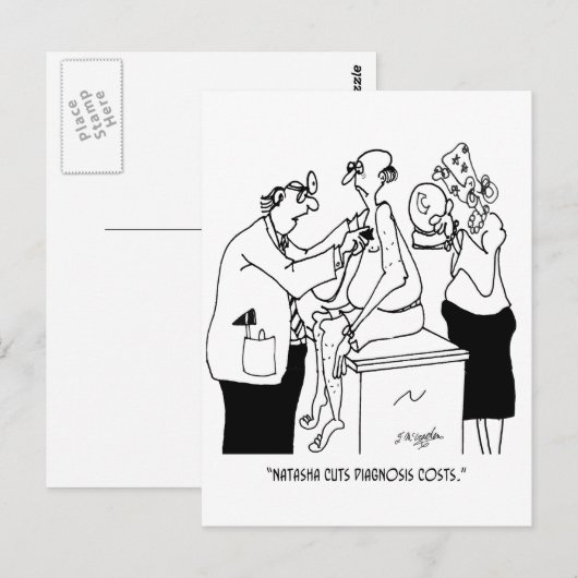 Doctor Cartoon 2062 Briefkaart (Voorkant / Achterkant)