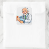 Doctor chibi vaccine sticker (Tas)