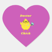 Doctor Chick Funny Easter Sticker (Voorkant)