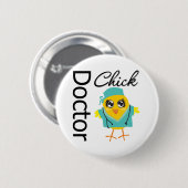 Doctor Chick Ronde Button 5,7 Cm (Voorkant /achterkant)